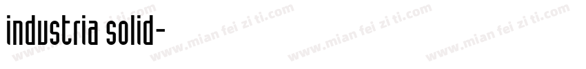 industria solid字体字体转换